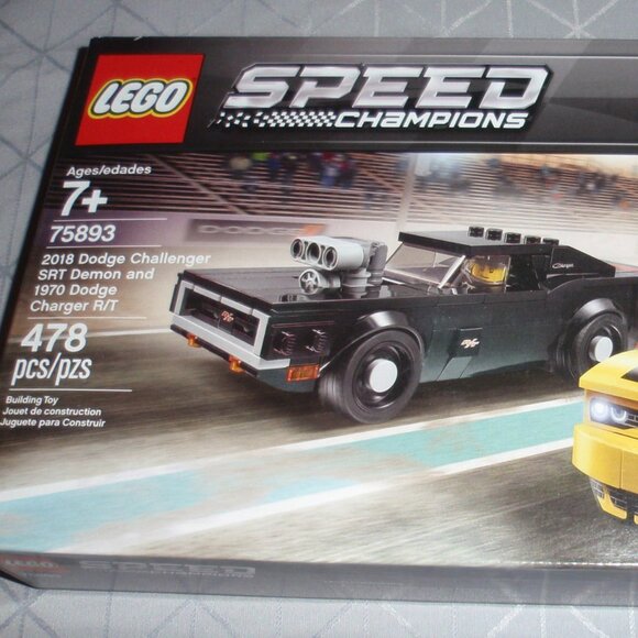 LEGO 75893 Speed Champions 2018 Dodge Challenger SRT Demon / 1970 Charger RT NEW